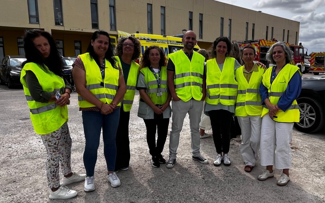 Agradecimento à Proteção Civil, Bombeiros Voluntários do Montijo e equipa da EPM pelo simulacro