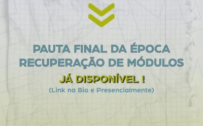 Pauta de Avaliação Final