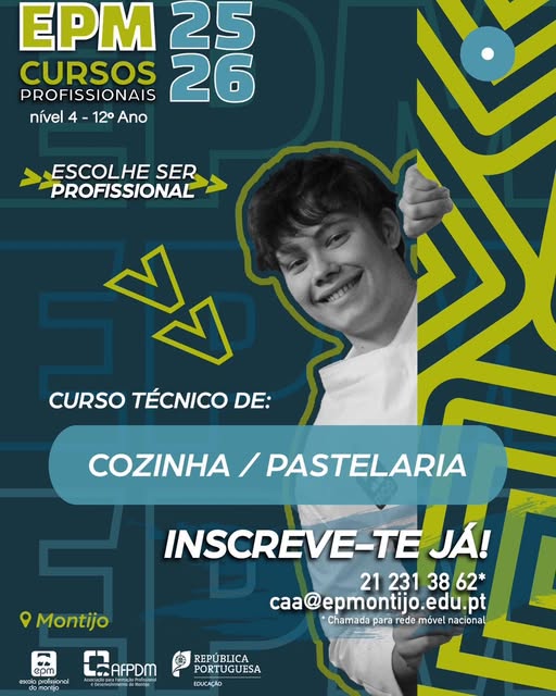 CURSO TÉCNICO DE COZINHA/PASTELARIA 2025/2026