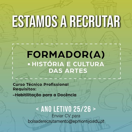 ESTAMOS A RECRUTAR!
