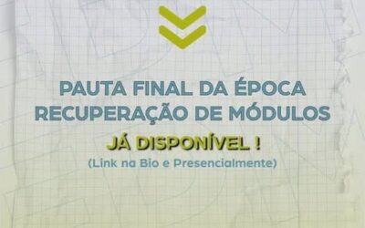 Época de Recuperação de Módulos de Julho