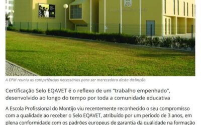 A Escola Profissional do Montijo foi notícia no O Setubalense!