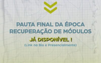Pauta de Avaliação – Época de recuperação