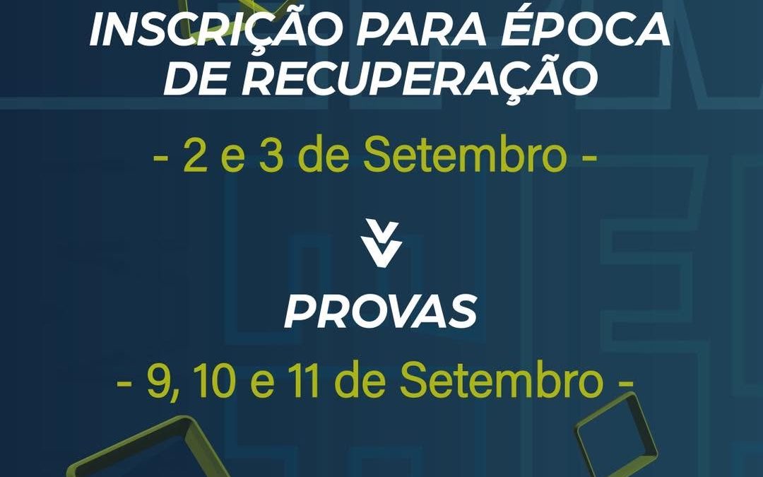 Época de recuperação – Inscrições