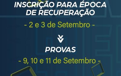 Época de recuperação – Inscrições